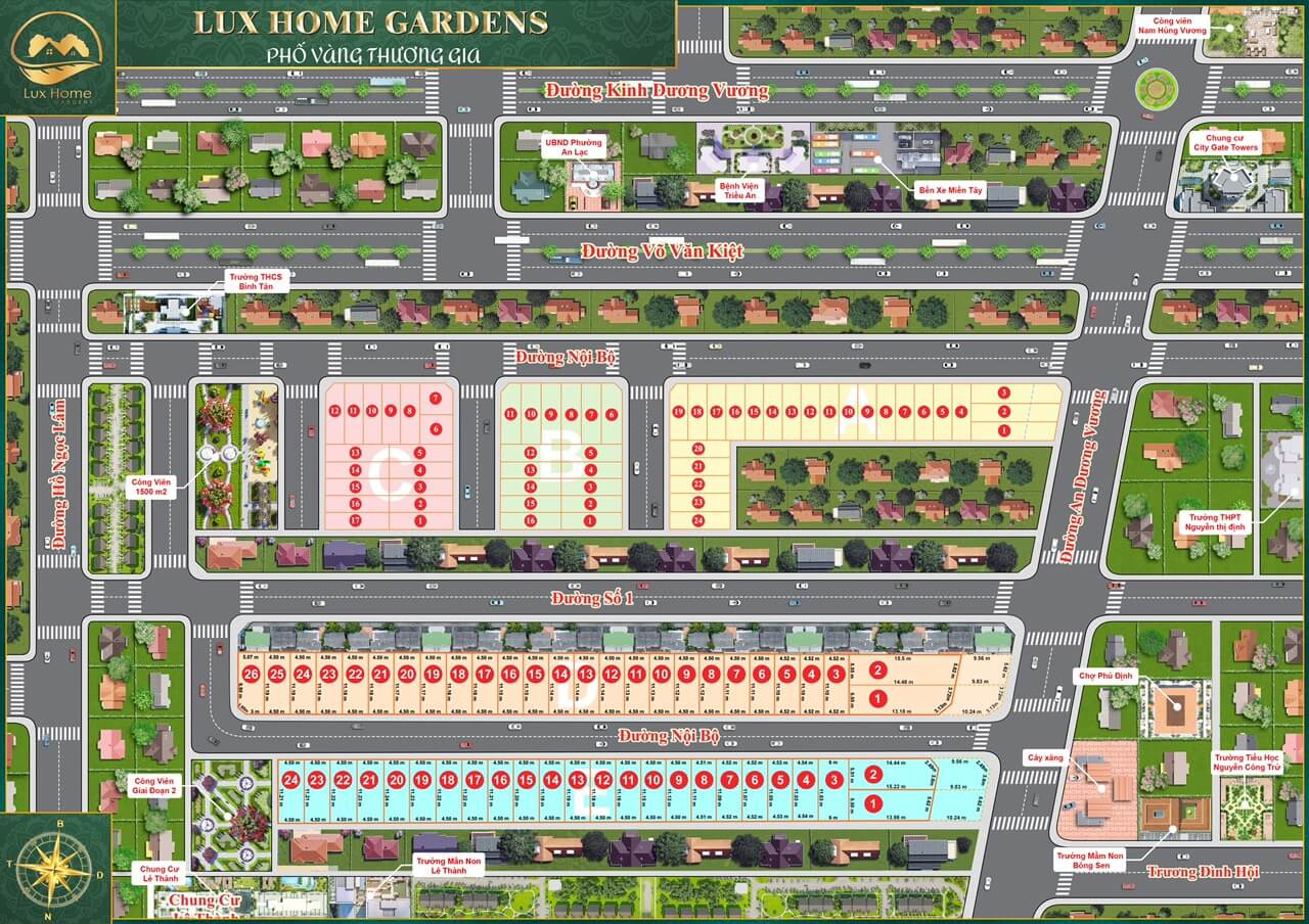 Nhà phố Lux Home Gardens Bình Tân