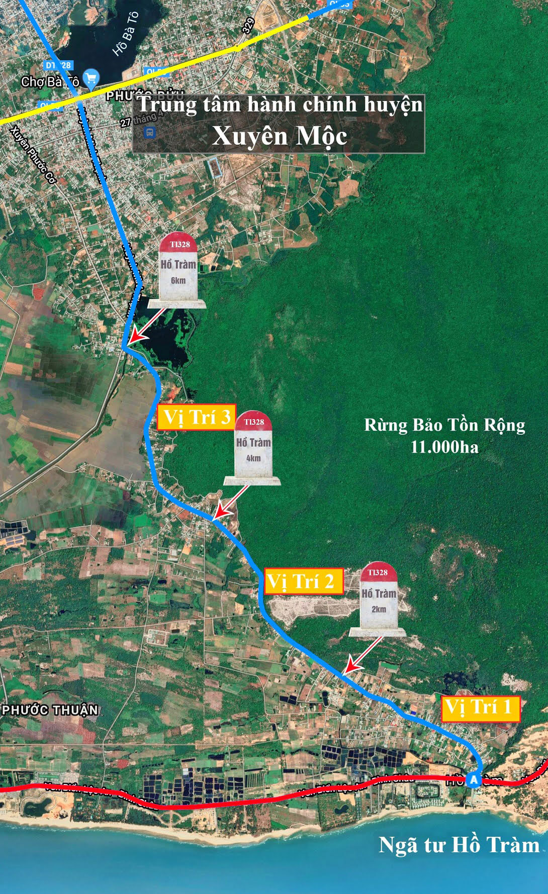 Đất nền Hồ Tràm duong 328